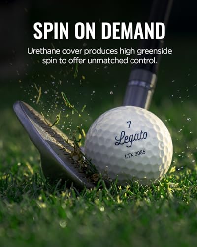 Image of Legato Golf Balls LTX3085 | Maximized Distance with Soft Feel | 3 Piece | Urethane Cover | 85 Compression