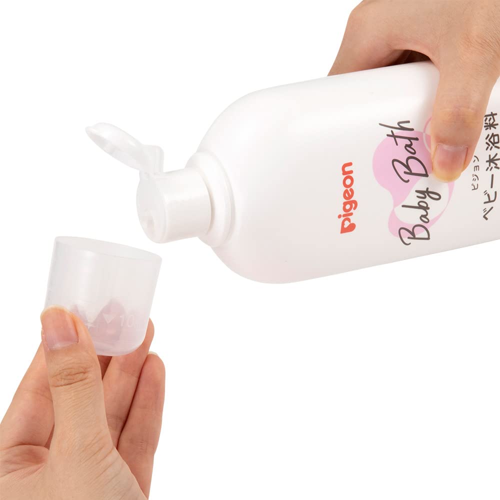 Pigeon Baby Bath Additive 500ml – For Newborns – Moisturizing, No Rinsing Required, Orange Scent – Japan Made