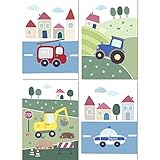 ✔ EXCLUSIVES DESIGN – einzigartige Motive für Mädchen und Jungen in kindgerechten Formen und harmonischen Farben von einer Künstlerin erstellt.