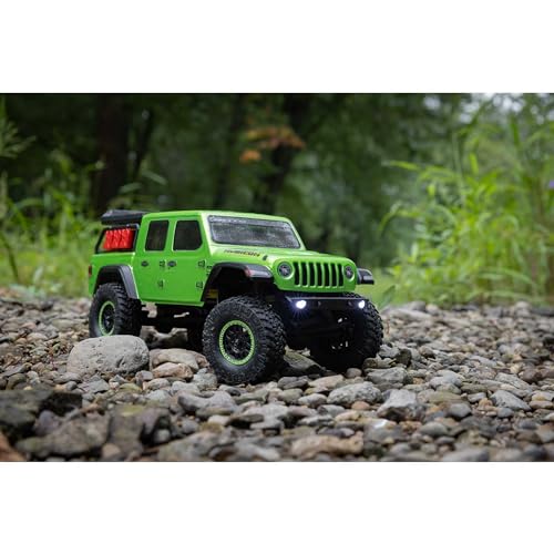 Axial RC Truck SCX24 Jeep Gladiator 4 Wheel Drive Rock Crawler Brushed RTR Nothing Needed to Complete Ready-to-Run Green AXI00005V2T3, Remote Control Car, RC Car, RC Crawler by Axial - Image 4