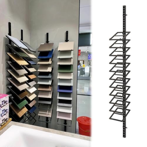 Support de rangement pour échantillons de carrelage pour gagner de la place au sol