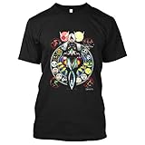 Fierce Deity Art Nouveau Link Majora S Mask Unisex for Men Women DMN103 - Tshirt Black