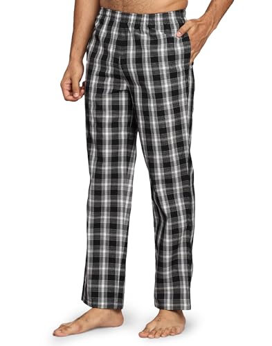 Image of B STORIES Men's 100% Cotton Full Sleeve PJ Set - Checkered Nightwear Set | Soft Loungewear | Comfortable Sleepwear | Stylish Casual Home Wear Shirt & Pant (S-XXL)