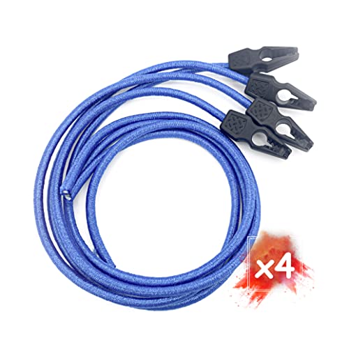 MAGMA 4 Tendeurs Elastiques d'attache Rapide pour Piscine 75cm, diamètre 8mm, Sangle Résistante pour Bagage, Bâche, Tente, Bateau, Remorque, Camping,...