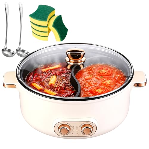 Marmite électrique hot pot à double compartiment pour satisfaire tous les goûts