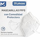 25 Mascarillas Homologadas de Certificación CE, Mascarilla FFP3 con Válvula de 5 Capas, Máscara Contra de Polvo y Partículas, Mascarilla de Protección Personal con Filtros de Calidad BFE≥99, 25 Piezas