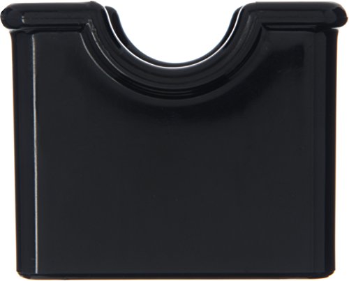 Carlisle FoodService Products Plastic Sugar Caddy, (Holds 20 Packets) for Kitchen and Restaurant, SAN, 3.43 x 2.62 Inches, Black, (Pack of 24)