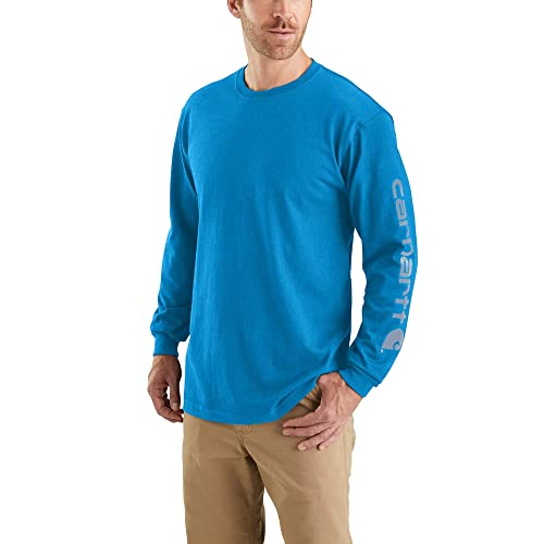 Image of Carhartt Men's Dearborn Loose Long-Sleeve Logo T-Shirt Closeout