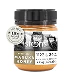 Steens Manuka Honey - MGO 1122+ - Pure & Raw 100% Certified UMF 24+ Manuka Honey - Bottled and Sealed in New Zealand - 225g
