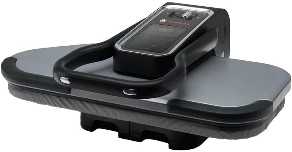 SINGER® Intelligent 2.0 Steam Press (1600W) – New Launch | Professional 26" Non-Stick Pressing Surface with Guided Digital Controls, 2 Steam Modes, Auto Shut-Off & 1000ml Tank – Silver/Black