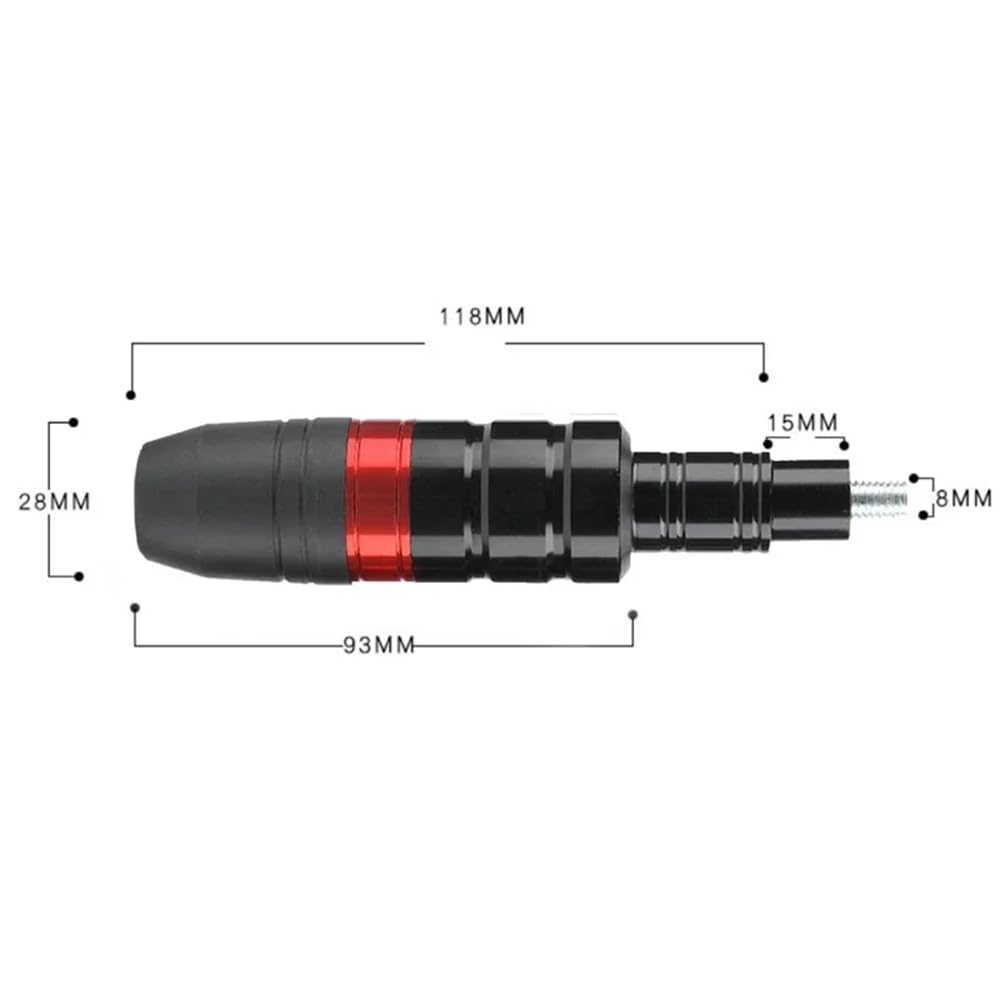 Moto Tamponi Paratelaio per Kawasaki Eliminator 500, Protezione Anticaduta Corpo Anti-Caduta Palla Tamponi Antiurto Anti Crash Pad Accessori,Black