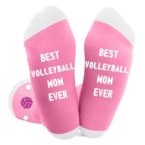 Wixelon Volleyball Mom Gifts for Women,Birthday Gifts for Mom Mama Mother Gift Ideas,Best Sports Moms Volleyball Lovers Players Socks for Mothers Day Valentines Day Christmas Stocking Stuffers