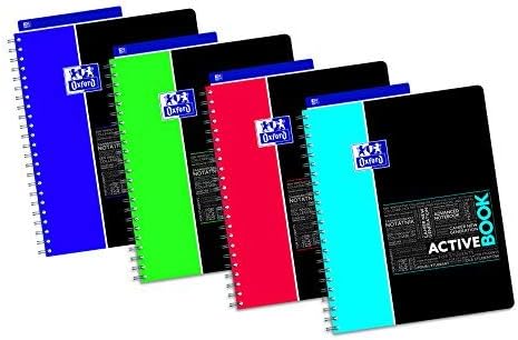 Oxford Student 400019519 Wirebound Notebook Connected SOS Notebook 160 Pages 240 x 297 mm),1 Unit, Assorted Colors