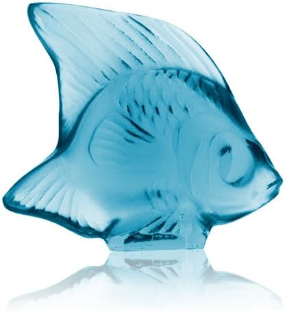 Lalique Fish-Turquoise Crystal