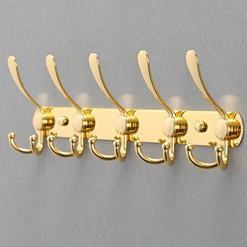 Ihomepark Hakenleiste Kleiderhaken aus Edelstahl mit 4/5/6 Haken...