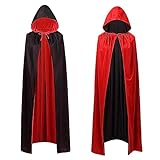 Hochwertiges Material: Dieser Halloween-Vampir-Umhang besteht aus hochwertigem Strickstoff, der super weich, atmungsaktiv und bequem ist. Ein Umhang mit einer Kordel, die um den Hals gebunden werden kann, damit er nicht von den Schultern fällt. Handwäsche und Umhang sehen immer gleich aus wie zuvor und fühlen sich besser an.