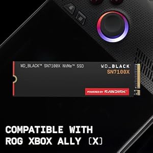 WD_Black 2TB SN7100X NVMe SSD - Built for ROG Xbox Ally (X) & PC, Read Speeds Up to 7,250MB/s, Internal Solid State Drive, Officially Licensed for ROG Xbox Ally (X) Gaming - WDBELH0020BBK-WRSN — photo 3 of 6