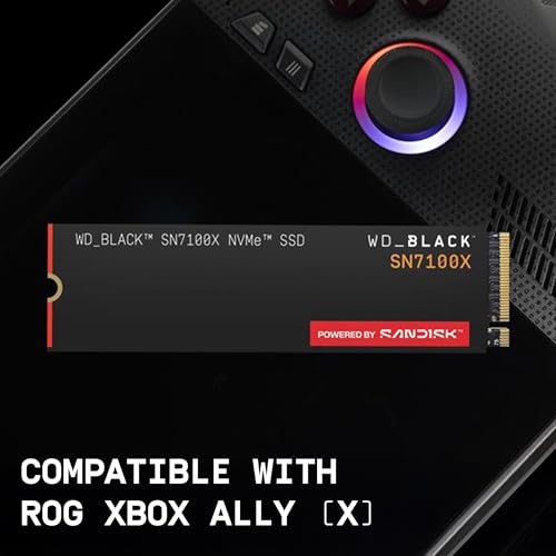 WD_Black 4TB SN7100X NVMe SSD - Built for ROG Xbox Ally (X) & PC, Read Speeds Up to 7,000MB/s, Internal Solid State Drive, Officially Licensed for ROG Xbox Ally (X) Gaming - WDBELH0040BBK-WRSN by Sandisk - Image 3