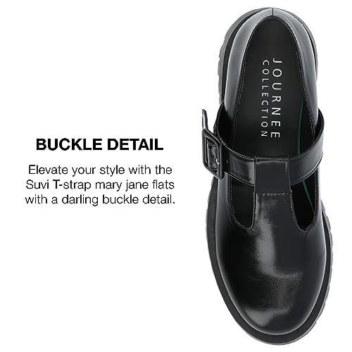 Journee Collection Womens Faux Leather Buckle Mary Janes3
