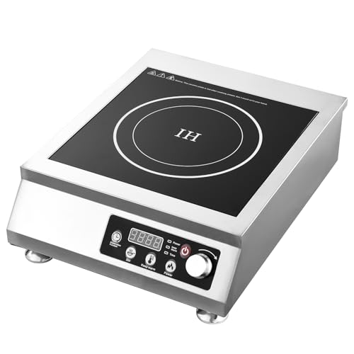 Portable Electric Cooktop | 4200W Powerful Induction Cooker with Timer - 10 Power Levels Cooktop Burner, Commercial Induction Stove for Hotel Home by Generic - Used condition - US$90.23