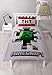 Produktbild Minecraft Dynamite Bettbezug für Einzelbett, offizielles Lizenzprodukt, wendbar, zweiseitiges Creeper-Design mit passendem Kissenbezug, Polyester, weiß, grün, rot