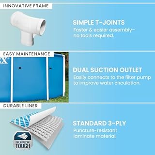 INTEX Metal Frame 10 ft x 30 in Above Ground Pool Set, Round Swimming Pool with Steel Frame, 330 GPH Cartridge Filter Pump, and Type H Filter Cartridge