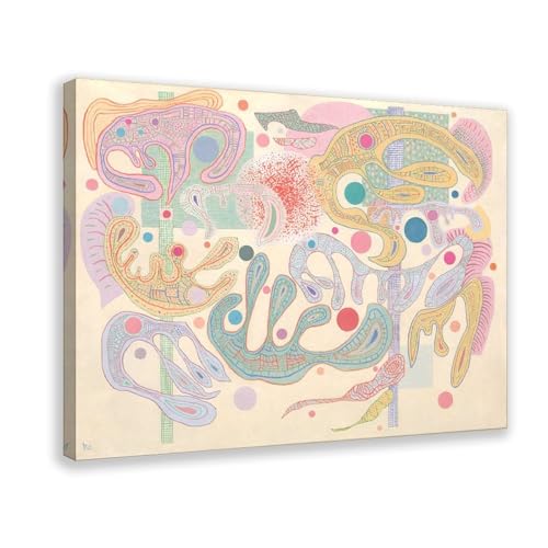 Toile Capricious Forms de Wassily Kandinsky tableau encadré haute définition