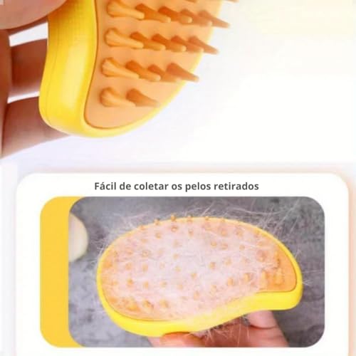 Escova Pet Para Gatos Elétrica Vaporizadora 3 em 1 Para Animais de Estimação Pets Ideal Para Gatos e
