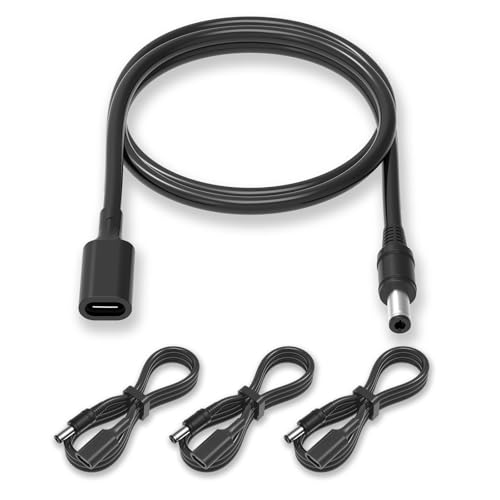 Câble USB C vers DC 5.5x2.1mm : adaptateur Type C femelle pour alimenter votre caméra et DVR