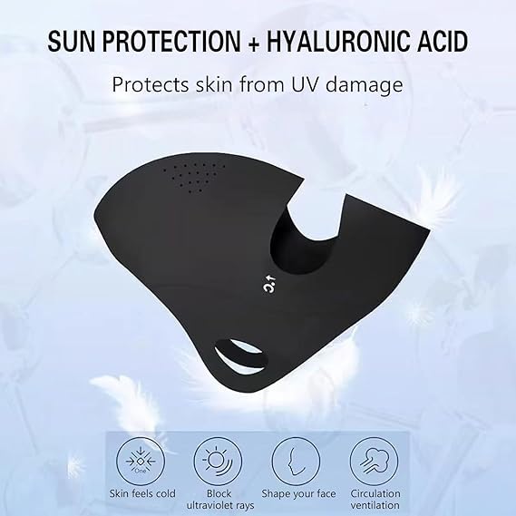 Image of 3-4 PCS Face Cover for Women, Full Face Mask for Sun Protection During Outdoor Activities, Breathable Ice Silk Fabric for All-Day Comfort