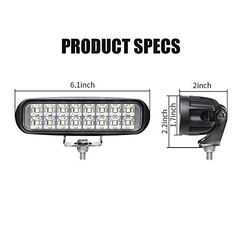 Exzeit 56W Led Light Pods, 60° Led Work Light For Tractor Truck Golf Cart Forklift Mower, 3800 Lms Study Offroad Light, 12/24V #TOP2