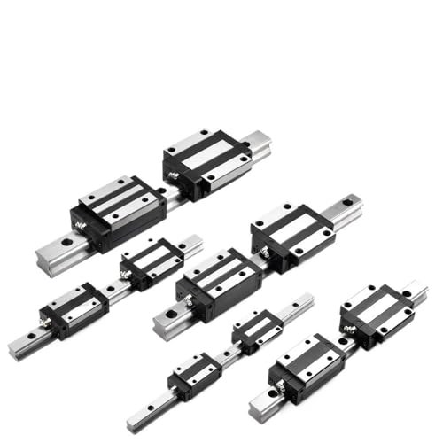 Guidage linéaire HGW15CA 1000mm avec 2 rails robustes et 4 chariots pour machine CNC et imprimante 3D - 3