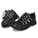 UOVO Boys Hiking Shoes Kids Waterproof Running Trail Fashion Sneakers Breathable Lightweight Non-Slip Outdoor Walking Sports Shoe Black,13.5