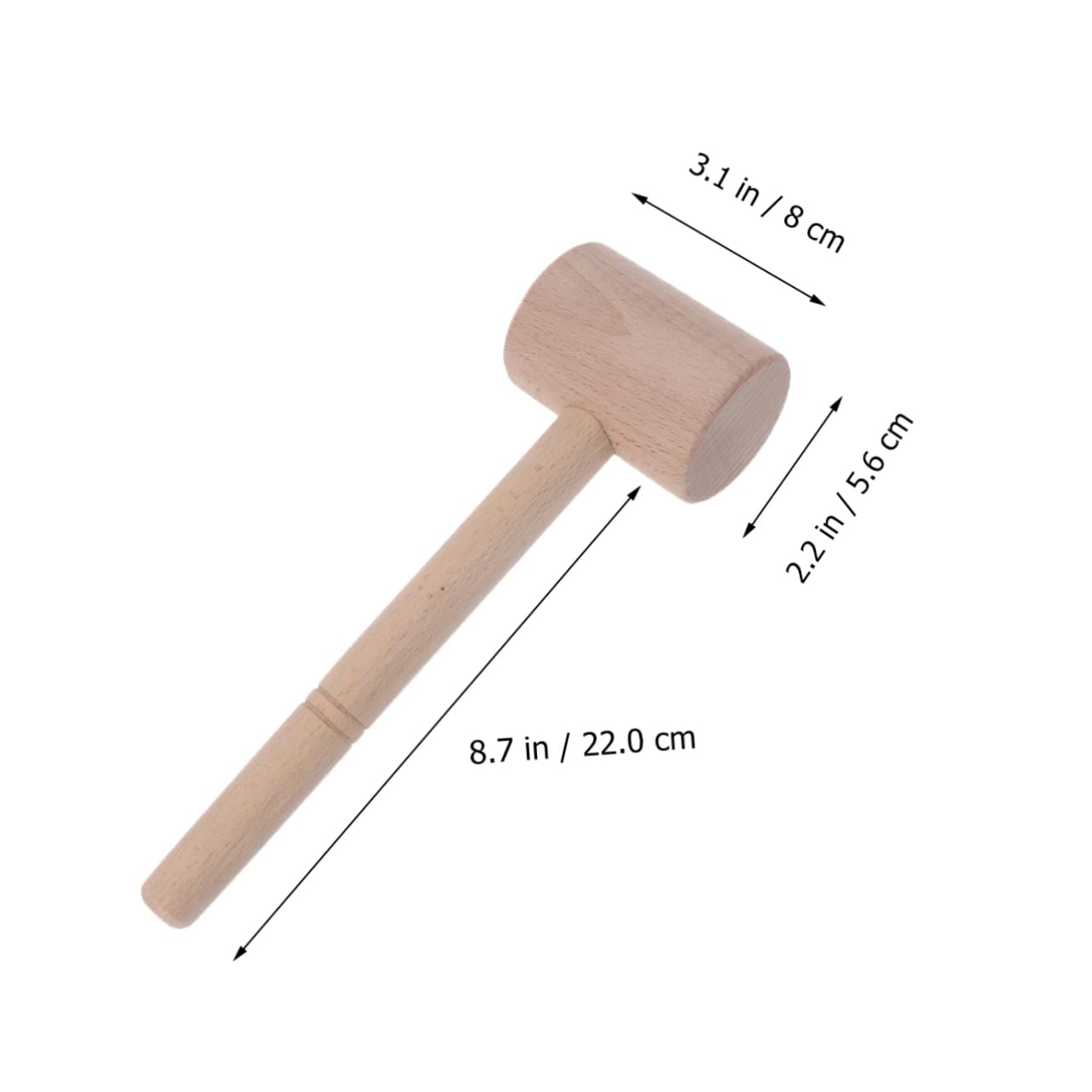 CIMAXIC Wooden Mallet Hammer Versatile Carving Tool for Professionals Diy Enthusiasts