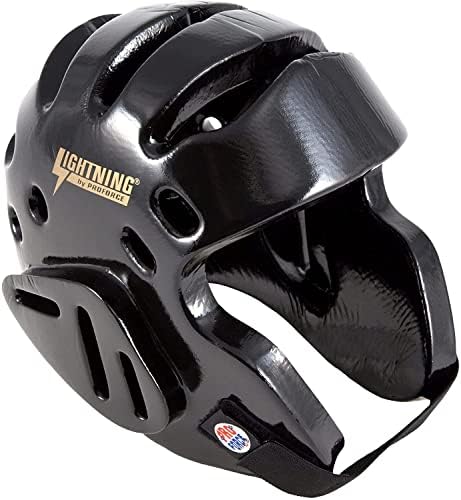 Pro Force Lightning Sparring Headgear - Black - XX-Large