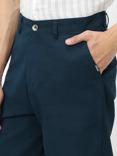 Image of Urbano Fashion Men's Loose Baggy Fit Solid Chino Trousers Non-Stretchable