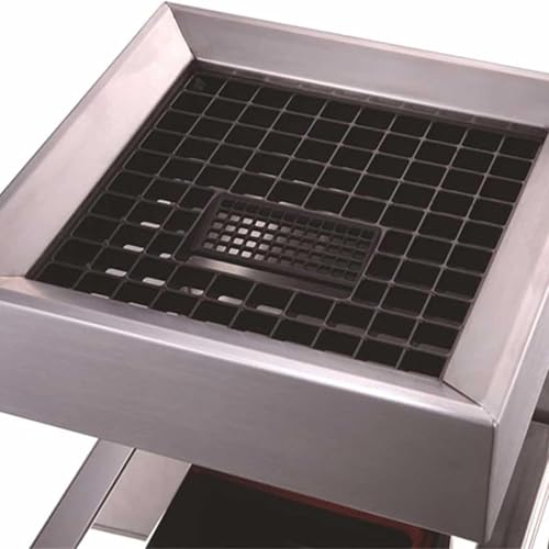 NZPOST Mülleimer Mülleimer Abfalleimer Mesh Port Design Vertikaler Aschenbecher Bodenstehender Ascheeimer Edelstahl-Mülleimer – Bild 6