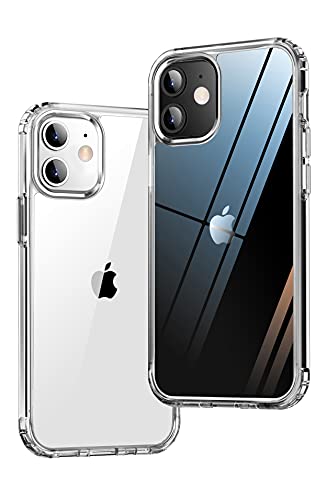 Image of ONES iPhone 11 HD Clear Slim Hard Case『Shockproof Airbag』『Raised Edges Protect Camera Screen』 [ Non-Yellow ] [ Anti-Slip ] PC + TPU Hybrid Protective Transparent Silicone Cover for Apple 6.1 inch