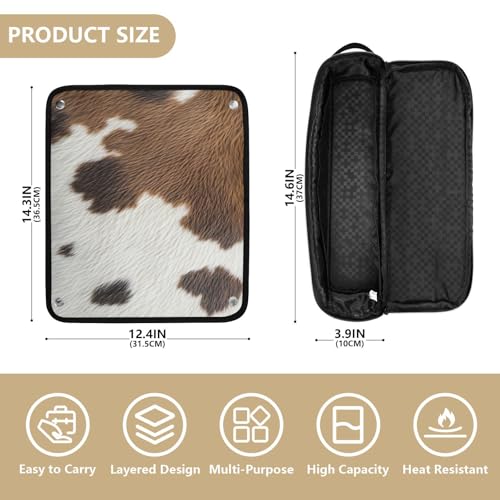 Bolsa organizadora resistente al calor para herramientas de cabello miniatura 4