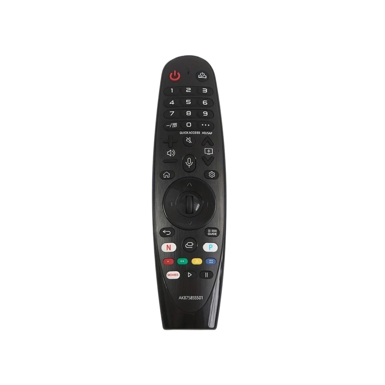 1 szt. Zamiennik pilota do modeli telewizorów Prosta funkcja braku głosu(2PCS Black)