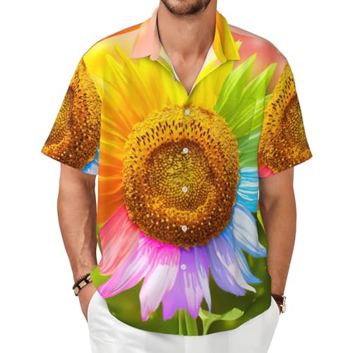 Chemise manches courtes homme en textile léger et respirant imprimé 3D