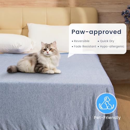 Danctec Cooling Blanket for Hot Sleepers, Twin Size, Blue 59x79 inch by Danctec - Used condition - Image 7