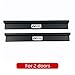 ZHANGDAN Autocollants de Seuil de Porte de Voiture, Pédale Scuff Plinthes Scratch Résistant Décoration de Protection pour Jeep Wrangler JK 2007 2008 2009 2010 2011 2012 2013 2014 2015 2016 2017