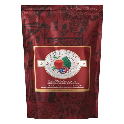 Fromm Four-Star Nutritionals Beef Frittata Veg Dog Food - Premium Dry Dog Food - Beef Recipe - 4 lb