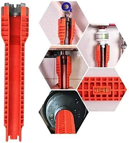 Sink Faucet Installer Multifunctional Socket Wrench Installer Water Pipe Spanner Tool Water Pipe Wrench Tool for Plumbers Homeowners or Toilet Bowl Bathroom Kitchen Plumbing