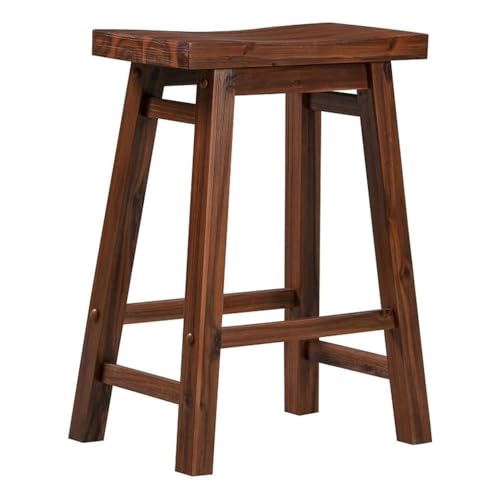 Boraam Sonoma Saddle Stool, Chestnut
