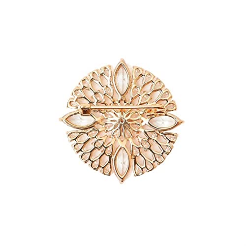 Broche ronde pour décoration de décolleté et accessoires de mode