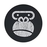 マウスパッド ゴリラの顔ロゴ ゲーミングマウスパッド 円型 丸型 小型 滑り止め おしゃれ かわいい 人気 ノートパソコン オフィス用