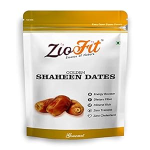 Ziofit Golden Shaheen Dried Dates, 500gm (Pack of 2)