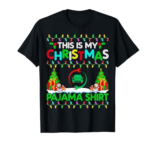 Topiary Christmas Pajama Shirt Topiary Xmas Holiday Camiseta